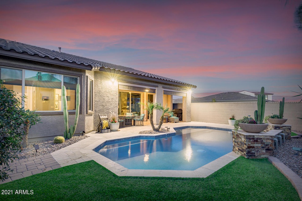 Backyard at Sunset