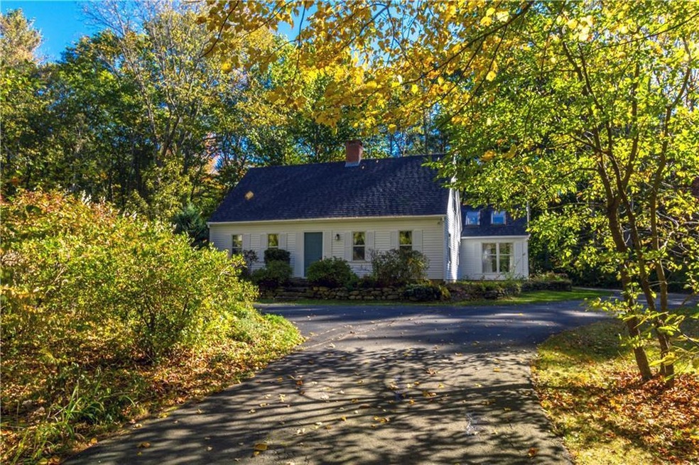 View of the home from the private road