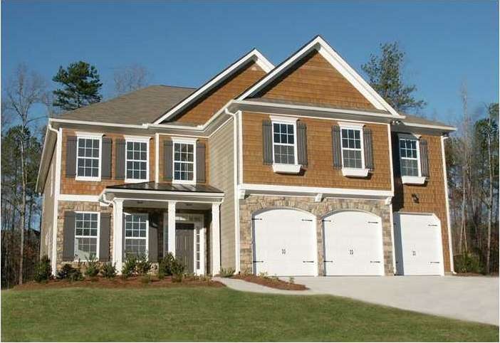 Exterior Front. Not actual home. Sample plan/eleva