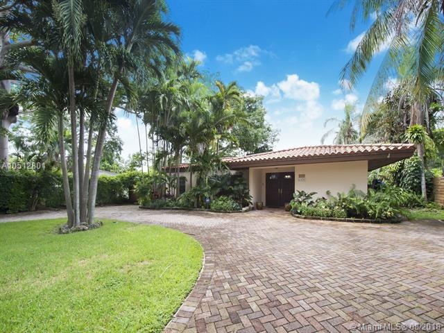 Brick Pavers Line the Large Circular Driveway