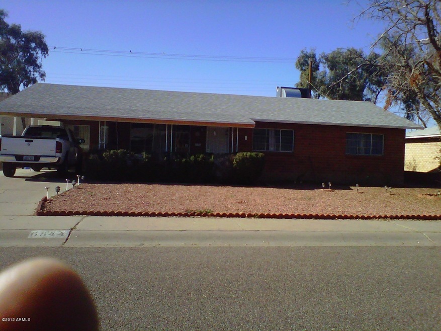front of the house
