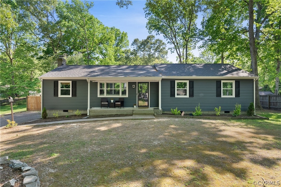 View of single story home