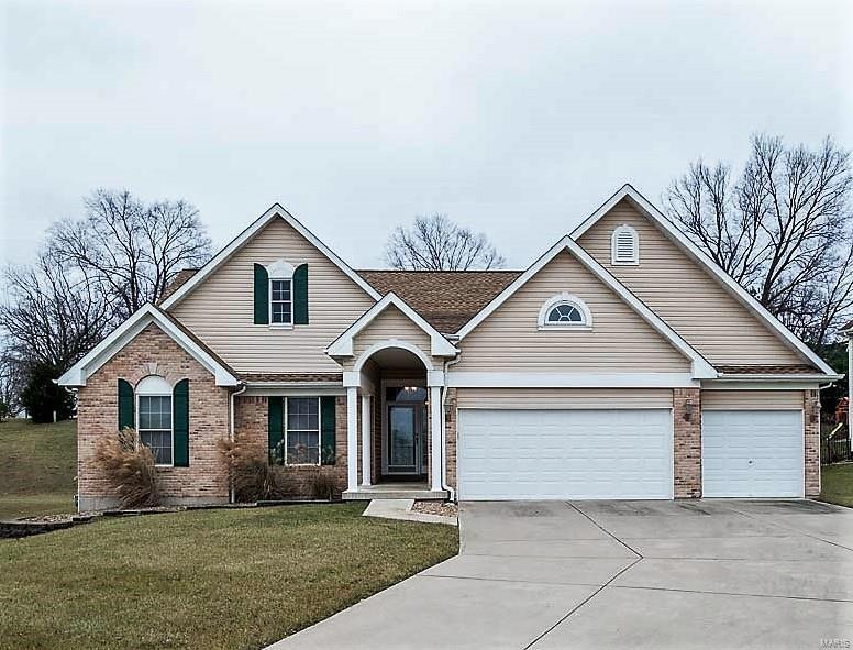 STUNNING ELEVATION ON THIS PRIVATE CULDESAC LOT WI