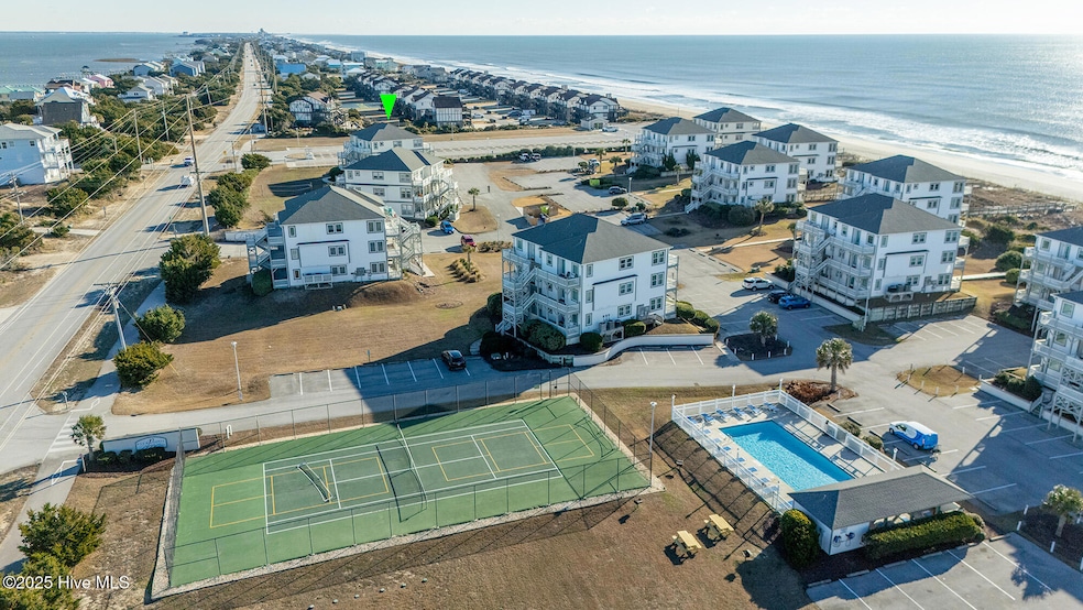 aerial of tennis court and pool #2