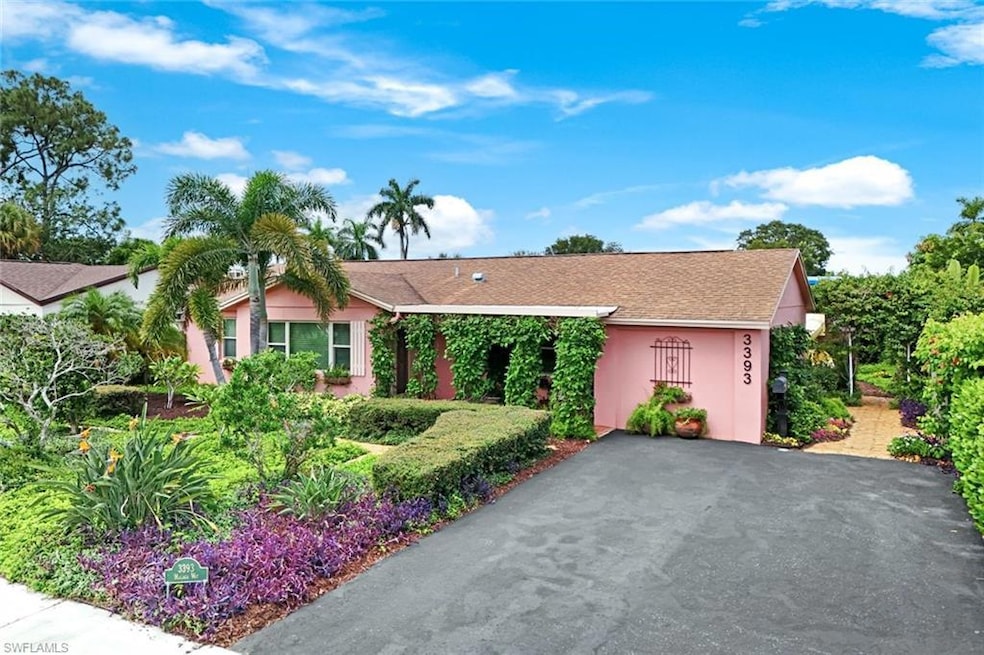 View of single story home