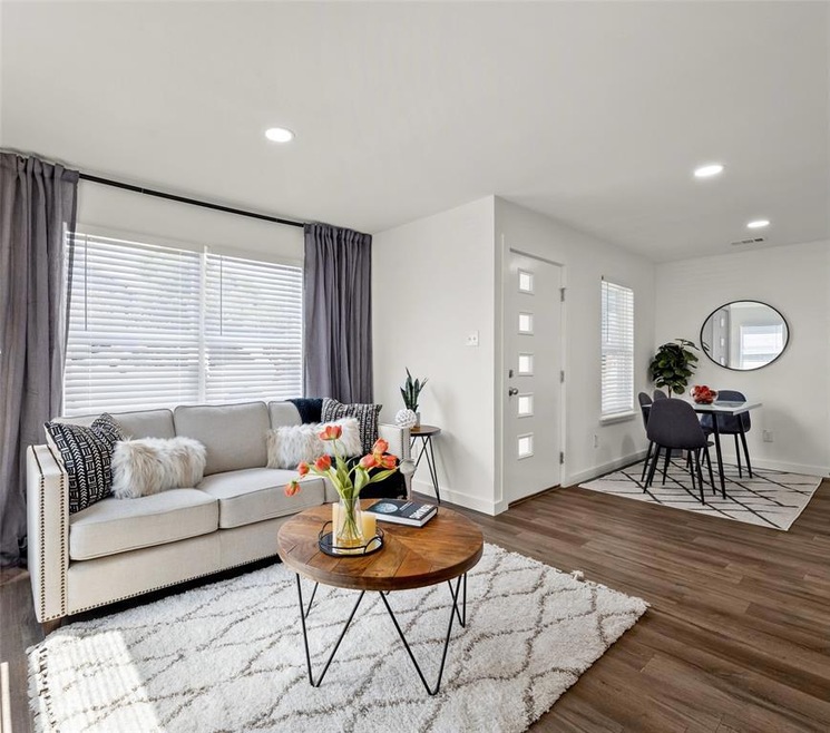 Open Concept with recessed lighting and a lot of n