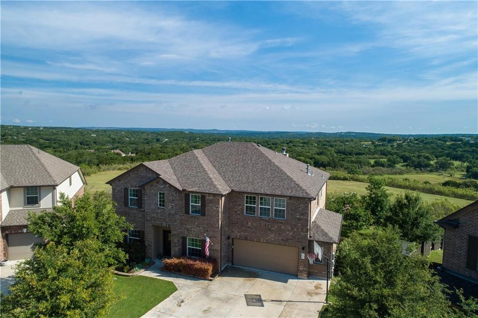 The front of the home with an oversized 2.5 car garage!