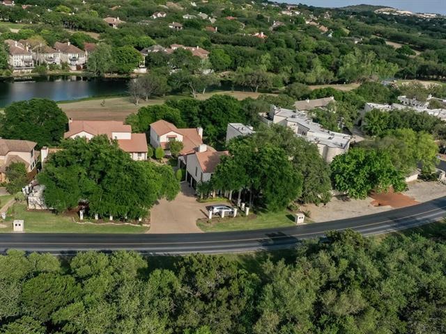 Aerial view of villa