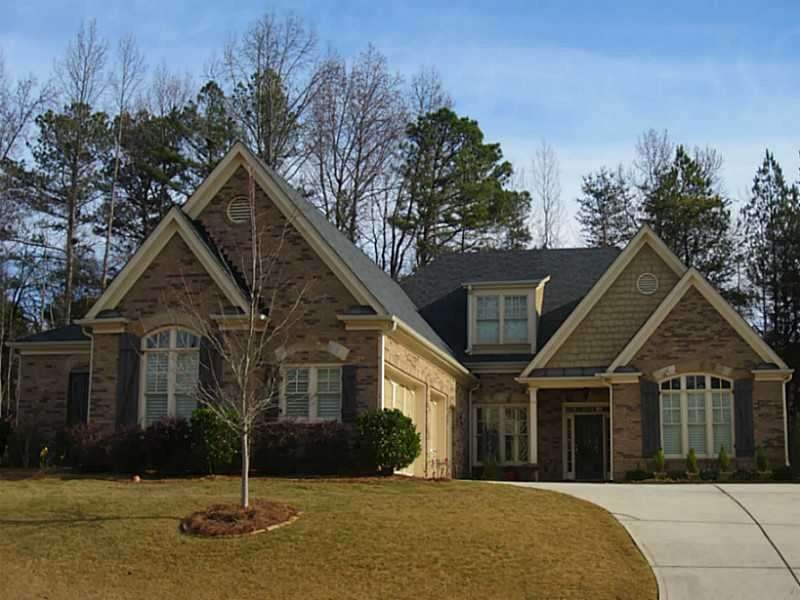 Exterior Front. Gorgeous 3-sided brick and stone, 