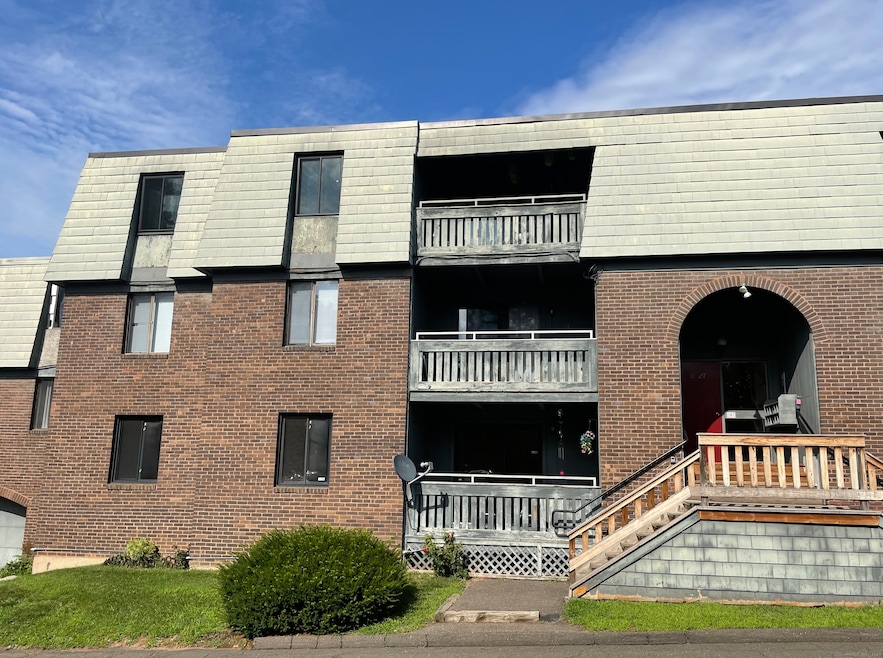 Main entry unit is on the top floor