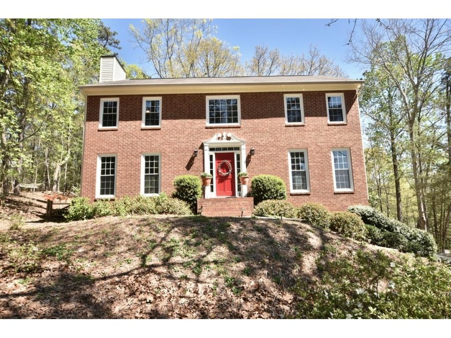 Traditional brick front home.