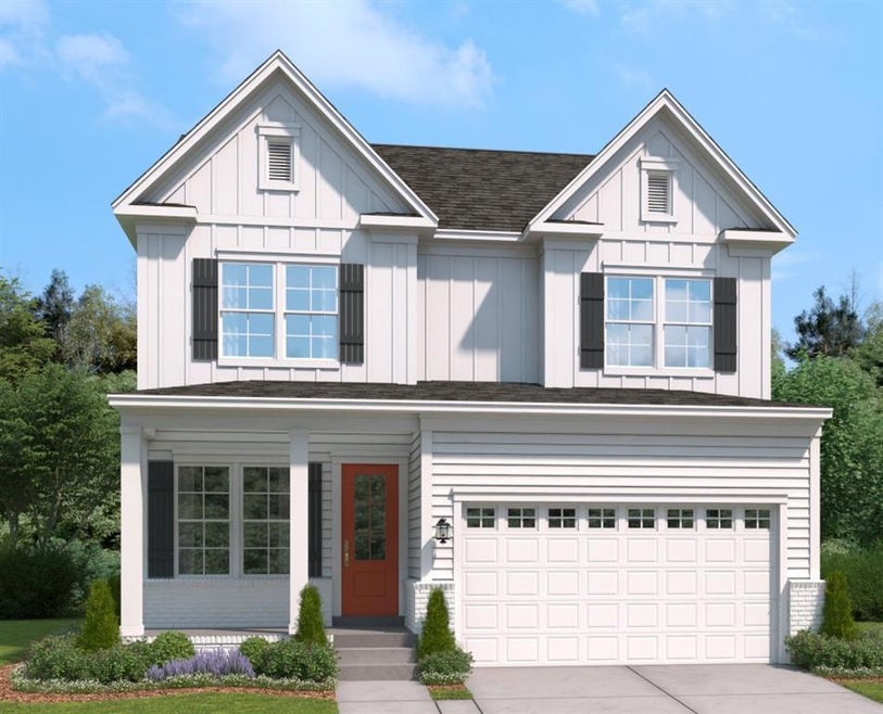 This is a rendering of the exterior of the home th