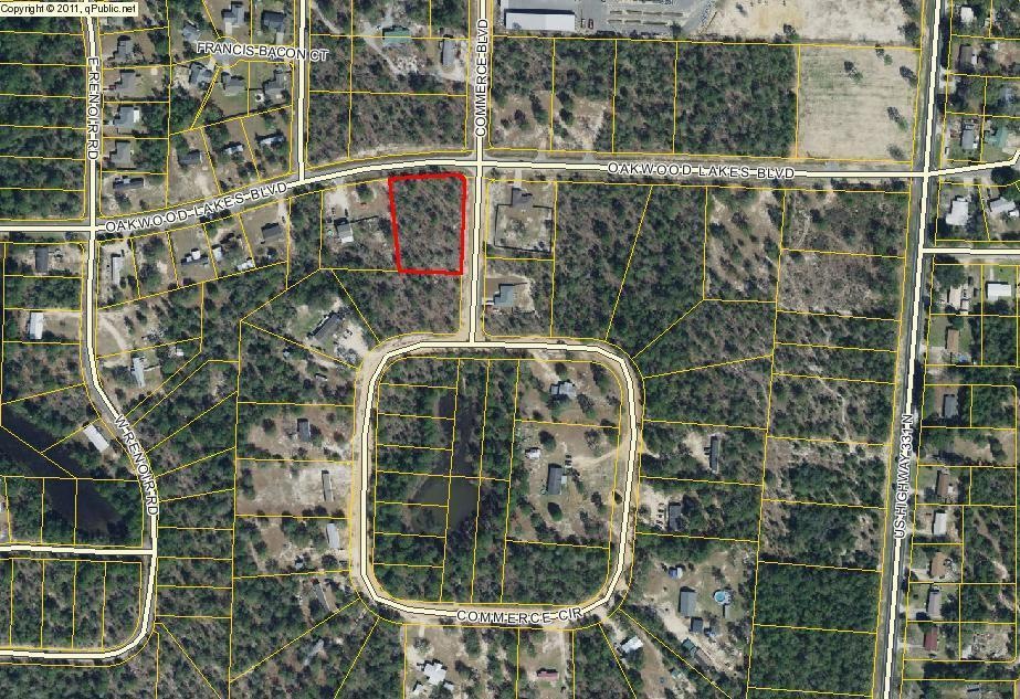 Lot 51 on Oakwood Lakes Blvd aerial