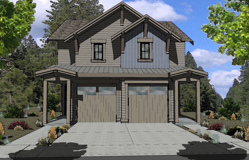 Duplex Plan C color elevaton