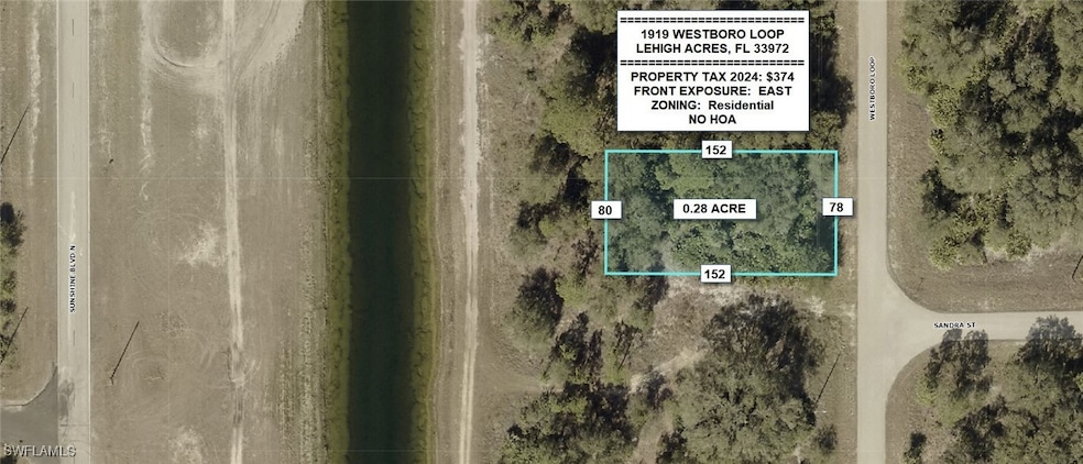 Map / location featuring property parcel outlined