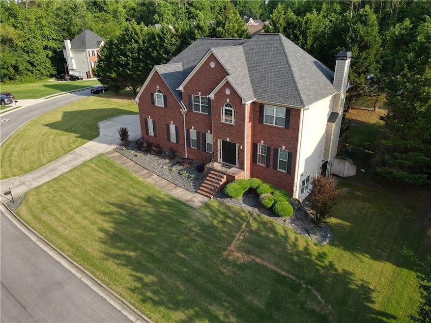View from above of property