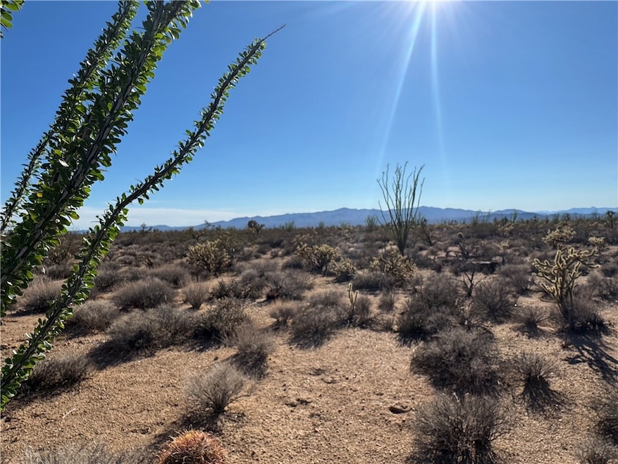 Mountain view featuring a desert landscape