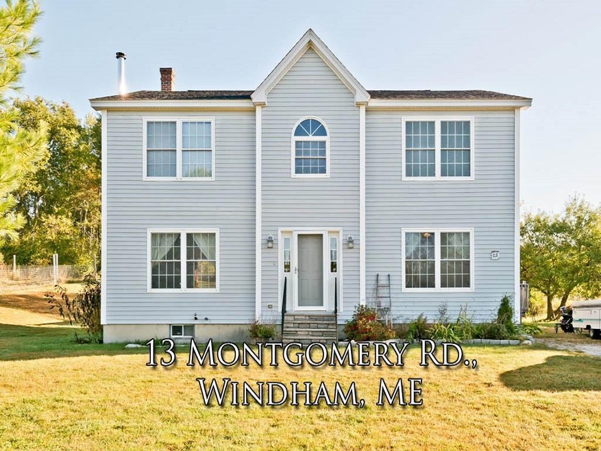 An inviting colonial home with a...