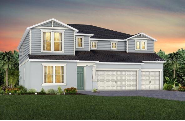 Exterior Design. Artistic rendering for this new construction home. Pictures are for illustrative purposes only. Elevations, colors and options may vary.