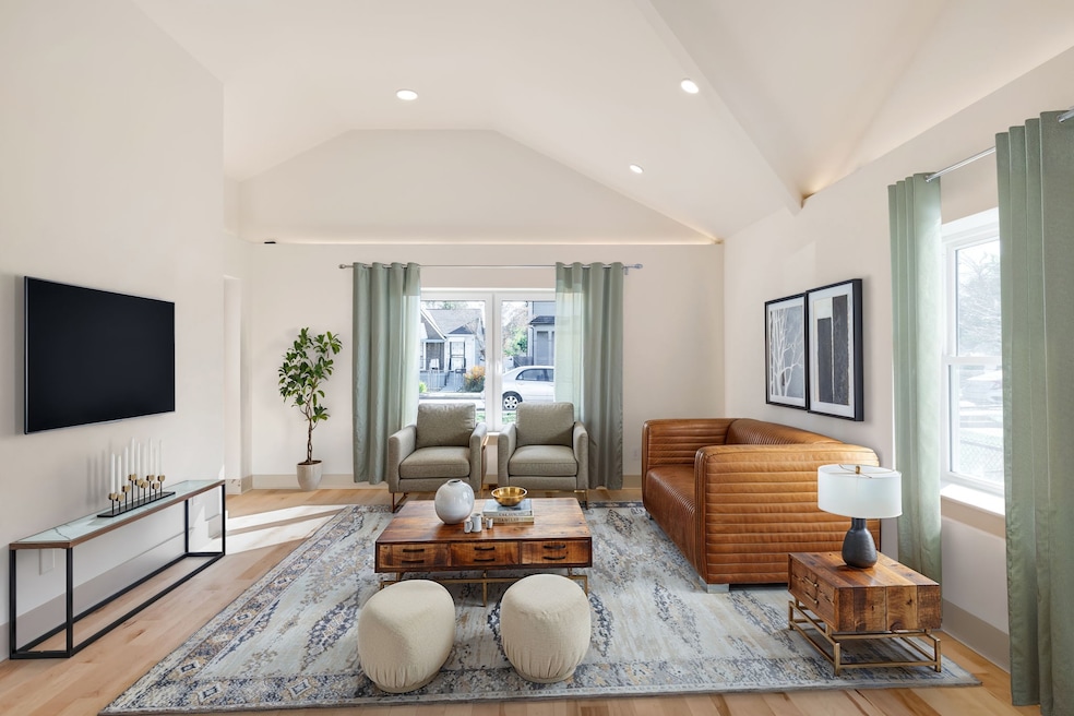 virtually staged living area