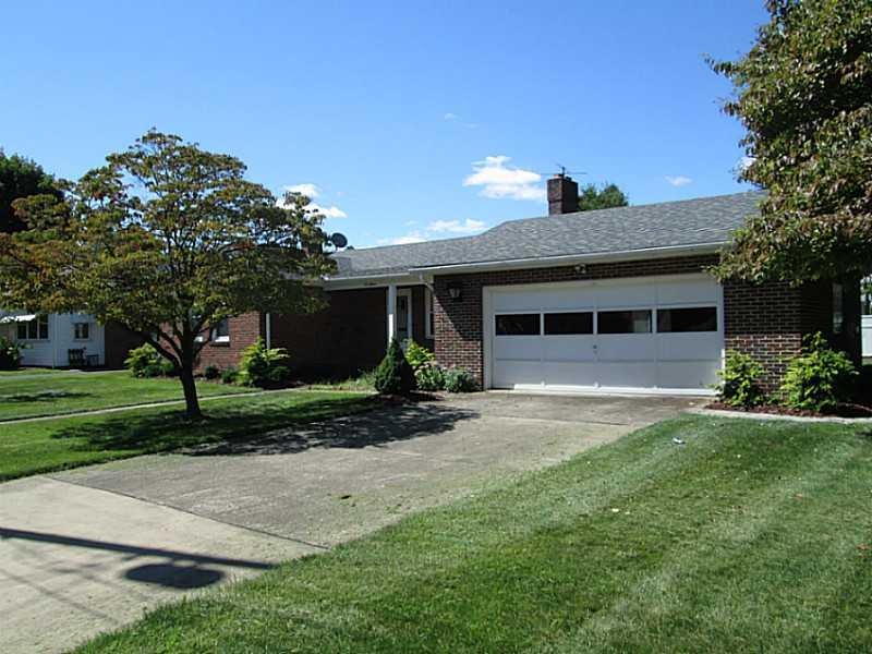 Exterior Front. Home and attached two car garage s