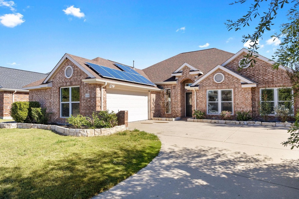 Long drive way with side garage