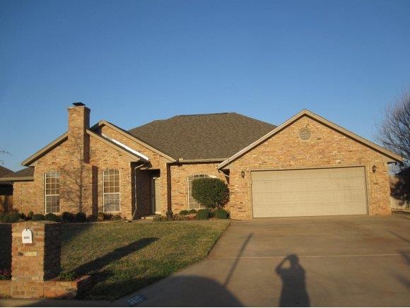 Landscaped yard