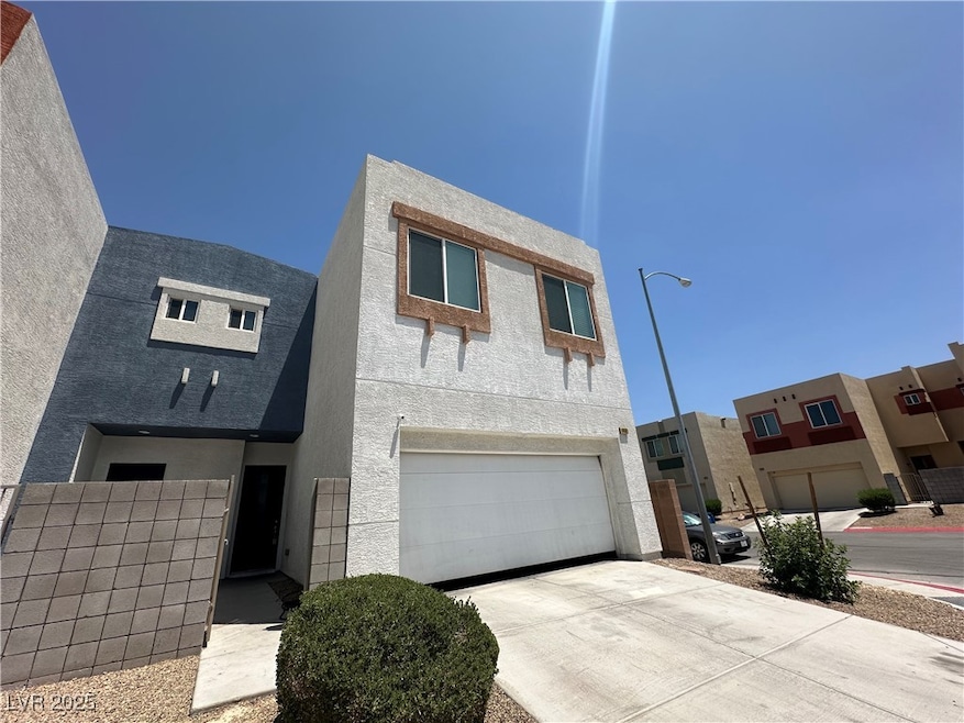 View of front of home featuring an attached garage
