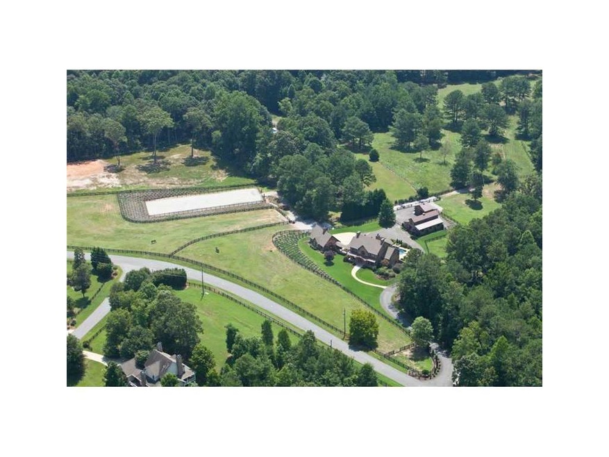 Aerial View. Beautiful gated equestrian estate on 