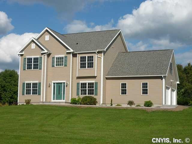 Exterior Front Stately Colonial on 3+ acres overlo