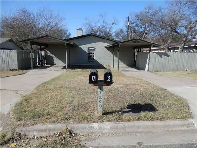 Exterior Front : Front of both duplexes - Unit A &