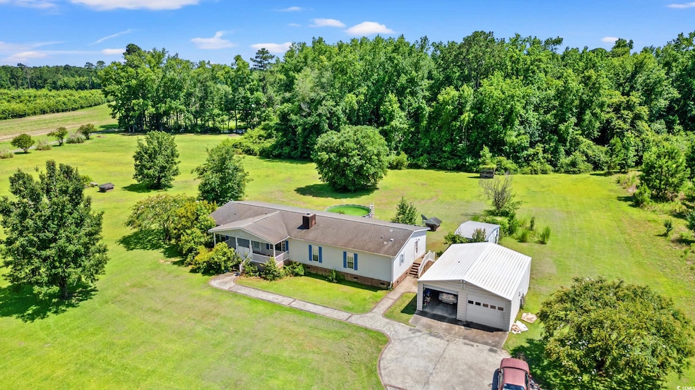 View from above of property