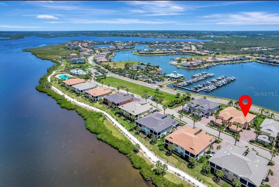 Aerial view of condo.