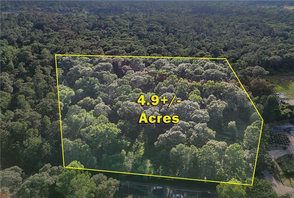 Aerial view of property's location featuring a hea