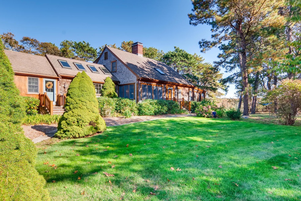 Front lawn and approach to the house