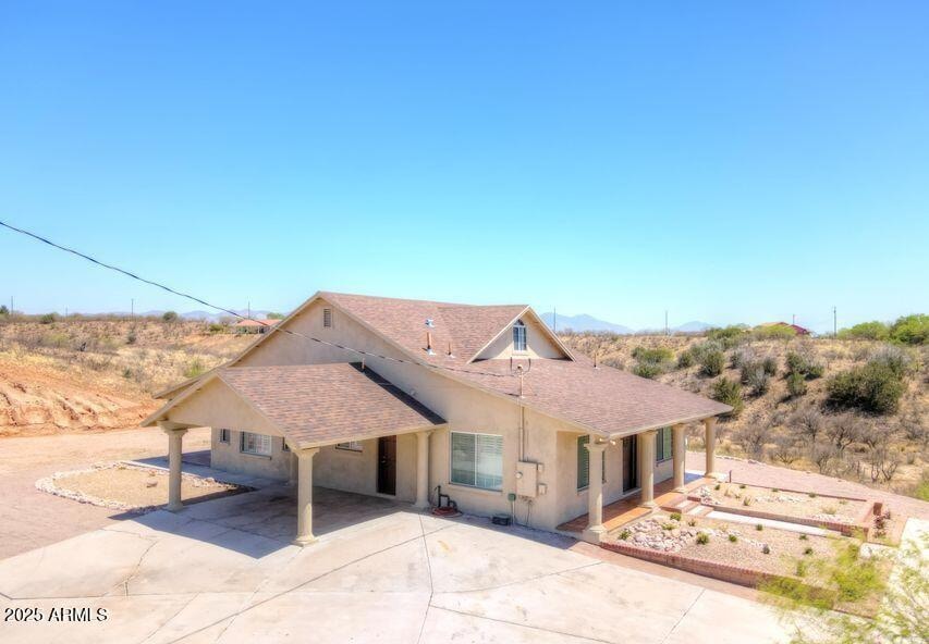 Front view of property