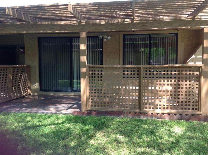 Private back patio off of family room
