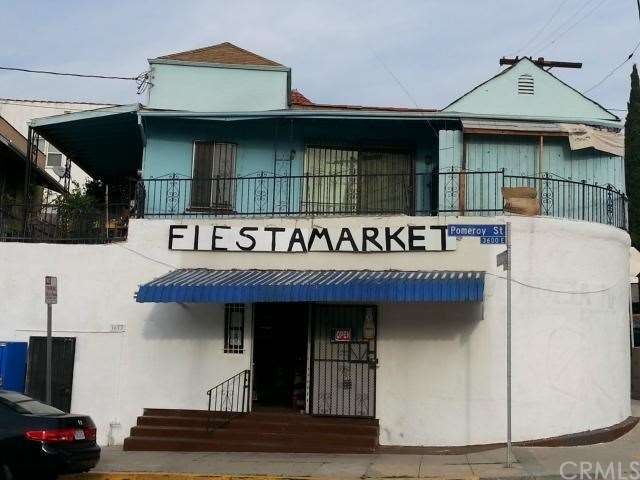 Front view of mini market and second level.