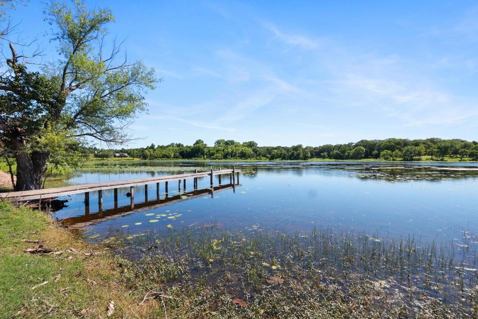 Dock area featuring a stunning water view