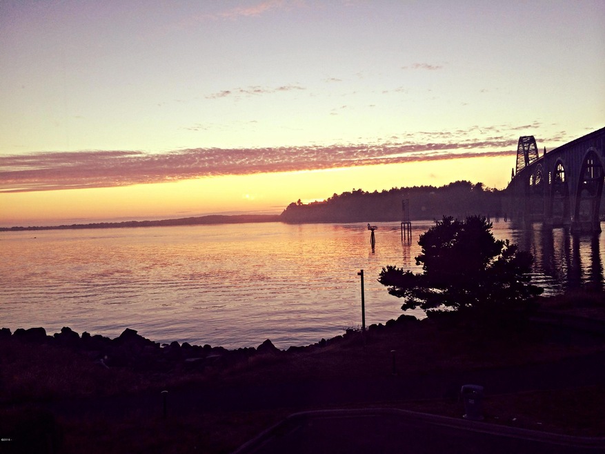 View just after sunset