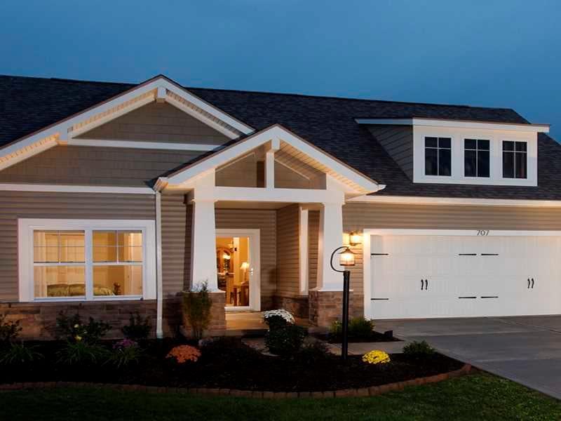 Exterior Front. Stone and Vinyl exterior.
