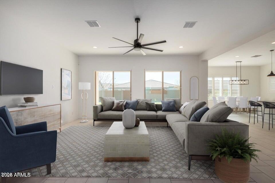 staged livingroom