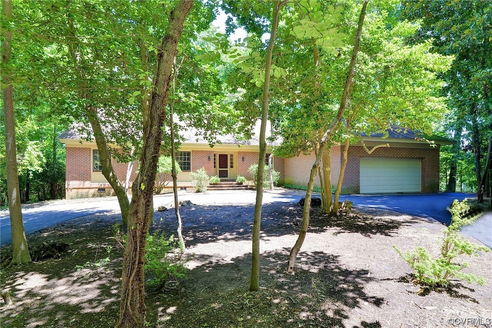 Private setting with circular driveway