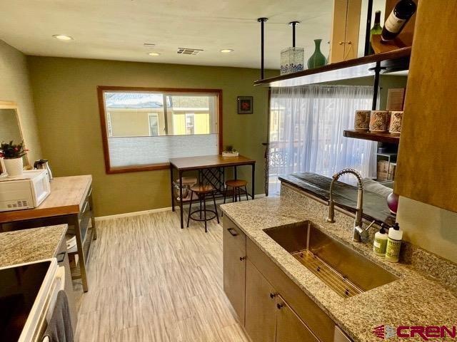 Updated Kitchen new cabinets, counter tops and far