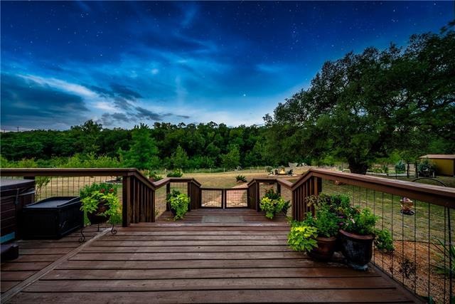 This is your incredible, private view off of the back porch.