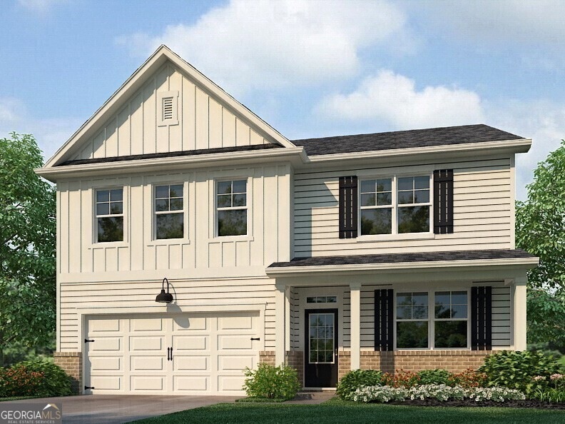 The Hanover Elevation N at Enclave at Bakers Farm 