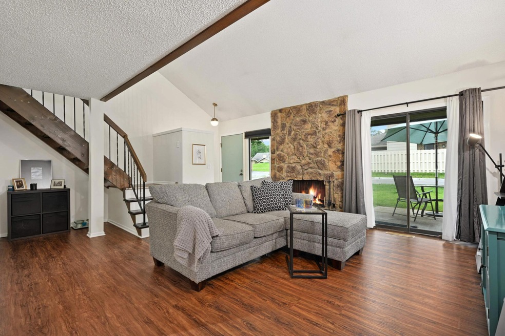 Wood-burning fireplace! South facing windows!