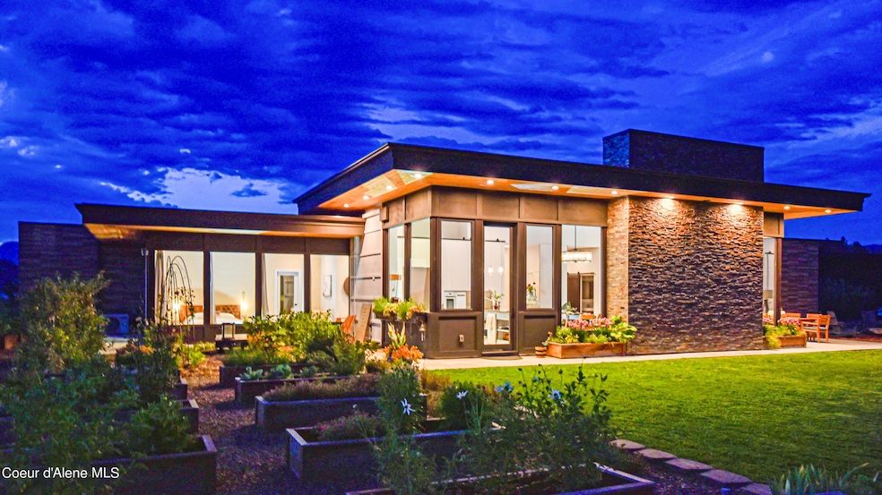 1 - Rear elevation - evening