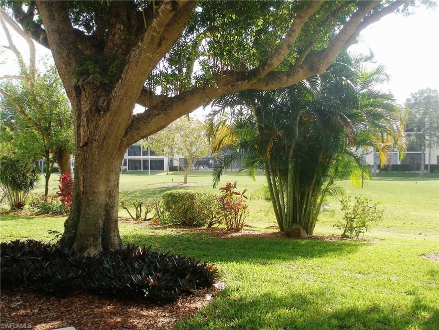 Lush mature landscaping and fairway views