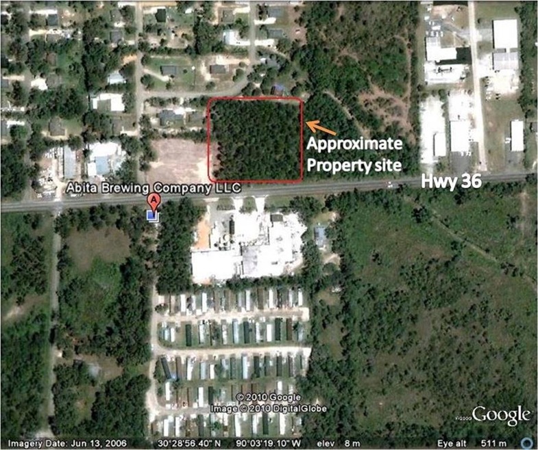 1.93 Acres Across from Abita Brewery - Aerial View